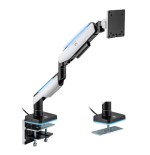 17597-Ewent EW1509 soporte para monitor 124,5 cm (49") Negro, Blanco Escritorio