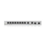 17601-Zyxel XGS1210-12-ZZ0102F switch Gestionado Gigabit Ethernet (10/100/1000) Gris