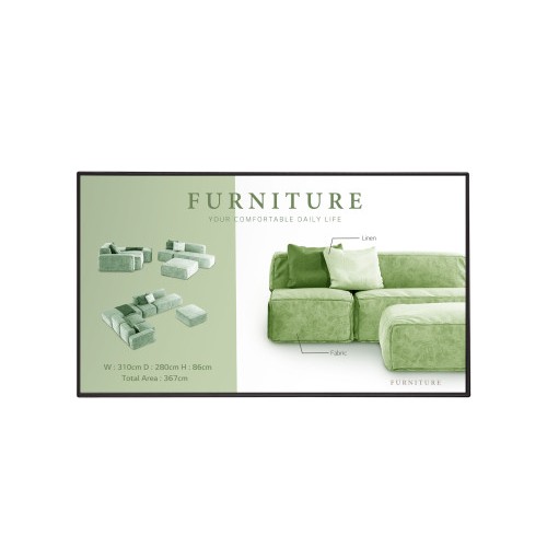 17691-LG 55UM5N-H Pantalla plana para senalizacion digital 139,7 cm (55") LCD Wifi 500 cd / m2 4K Ultra HD Negro Web OS