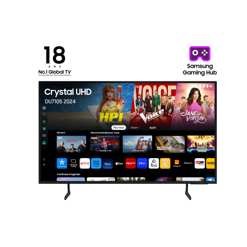 17721-Samsung TU55DU7105K 139,7 cm (55") 4K Ultra HD Smart TV Wifi Negro