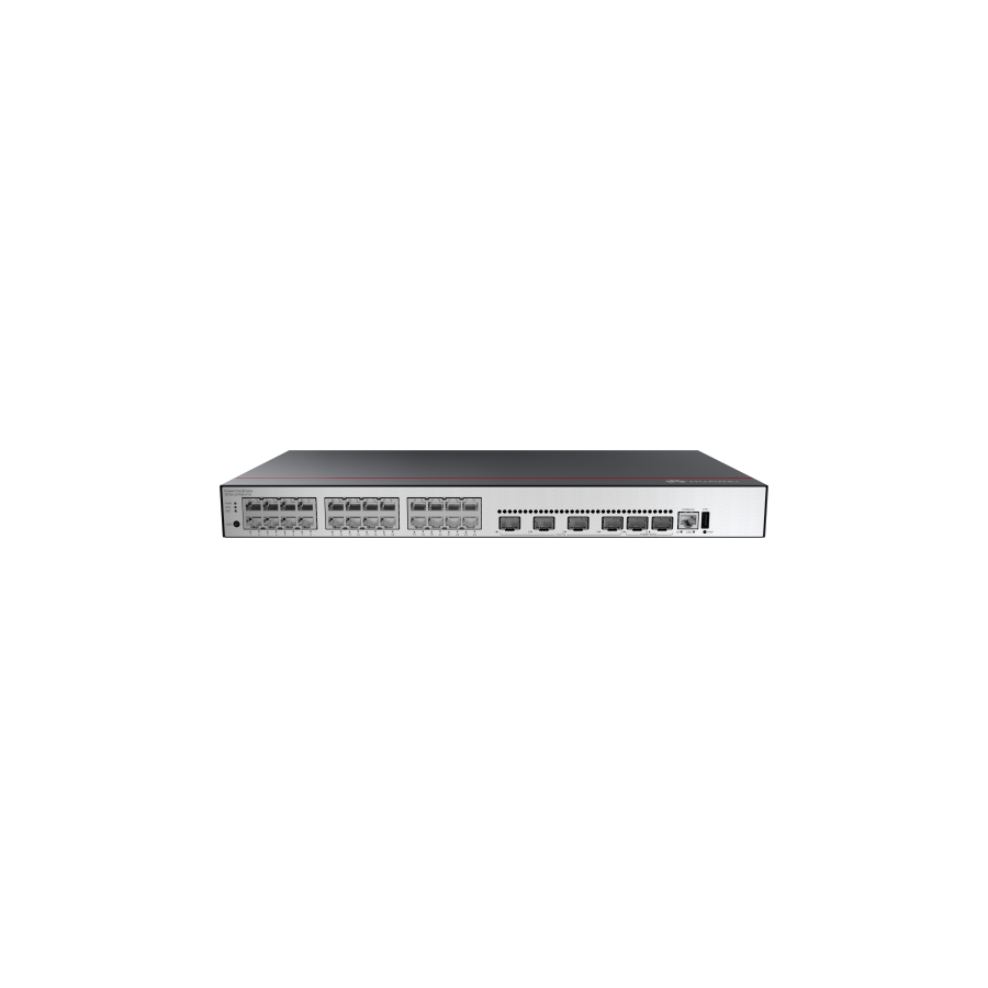 17763-Huawei CloudEngine S5735-L24T4XE-A-V2 Gestionado L3 Gigabit Ethernet (10/100/1000) 1U Negro, Plata