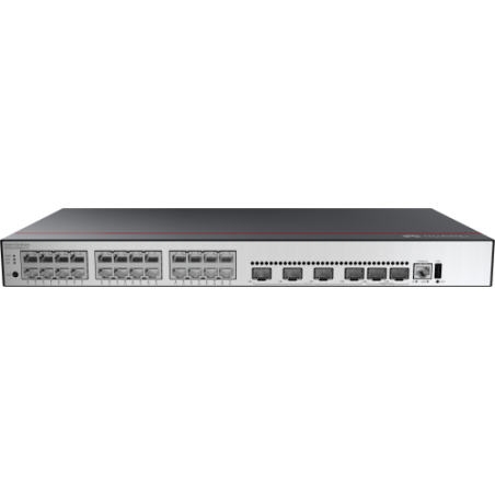 17763-Huawei CloudEngine S5735-L24T4XE-A-V2 Gestionado L3 Gigabit Ethernet (10/100/1000) 1U Negro, Plata