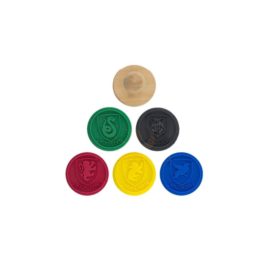 17805-SELLO MOLDE GALLETAS ESCUDOS HARRY POTTER CINEREPLICAS REDSTRING CR4005