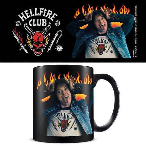 17920-TAZA HELLFIRE CLUB & EDDIE NEGRA 315 ML PYRAMID INTERNATIONAL REDSTRING MGB27682