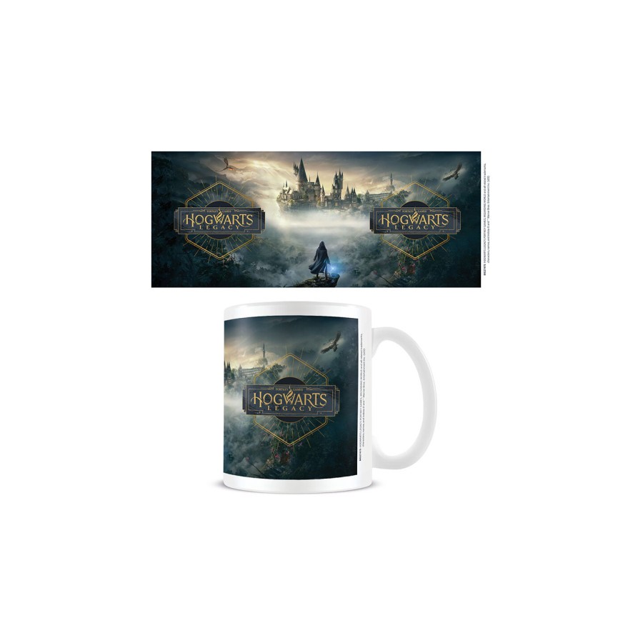 17921-TAZA HOGWARTS LEGACY PORTADA BLANCA 315 ML PYRAMID INTERNACIONAL REDSTRING MG27475