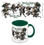 17924-TAZA PERSONAJES ATTACK ON TITAN INTERIOR VERDE 315 ML PYRAMID INTERNATIONAL REDSTRING MGC27411