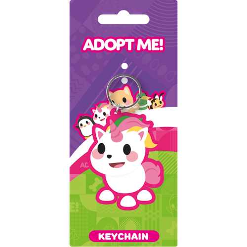 17941-LLAVERO UNICORNIO - ADOPT ME! 6 CM PYRAMID REDSTRING RK39481C