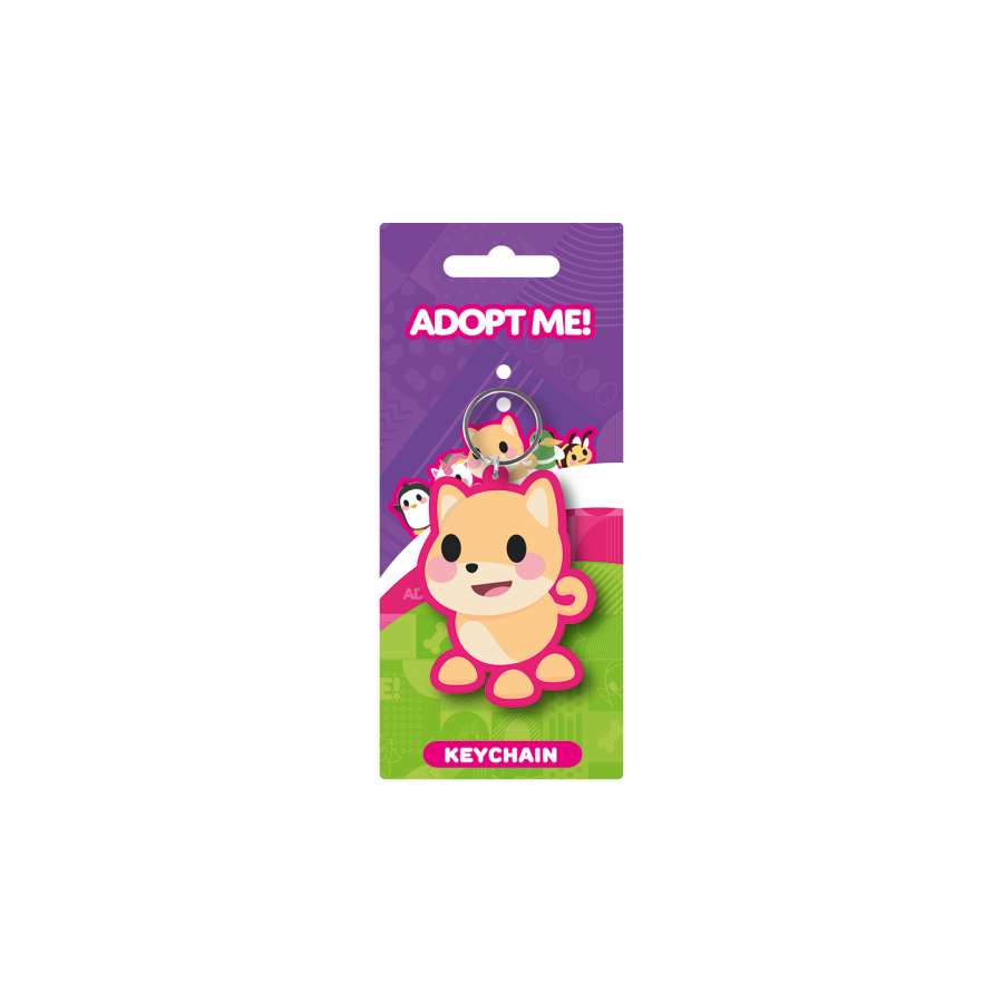 17942-LLAVERO PERRO - ADOPT ME! 6 CM PYRAMID REDSTRING RK39480C