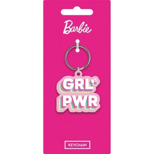 17945-LLAVERO BARBIE (GRL POWER) 6 CM PYRAMID REDSTRING RK39477C
