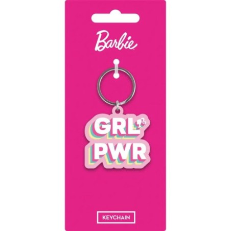 17945-LLAVERO BARBIE (GRL POWER) 6 CM PYRAMID REDSTRING RK39477C