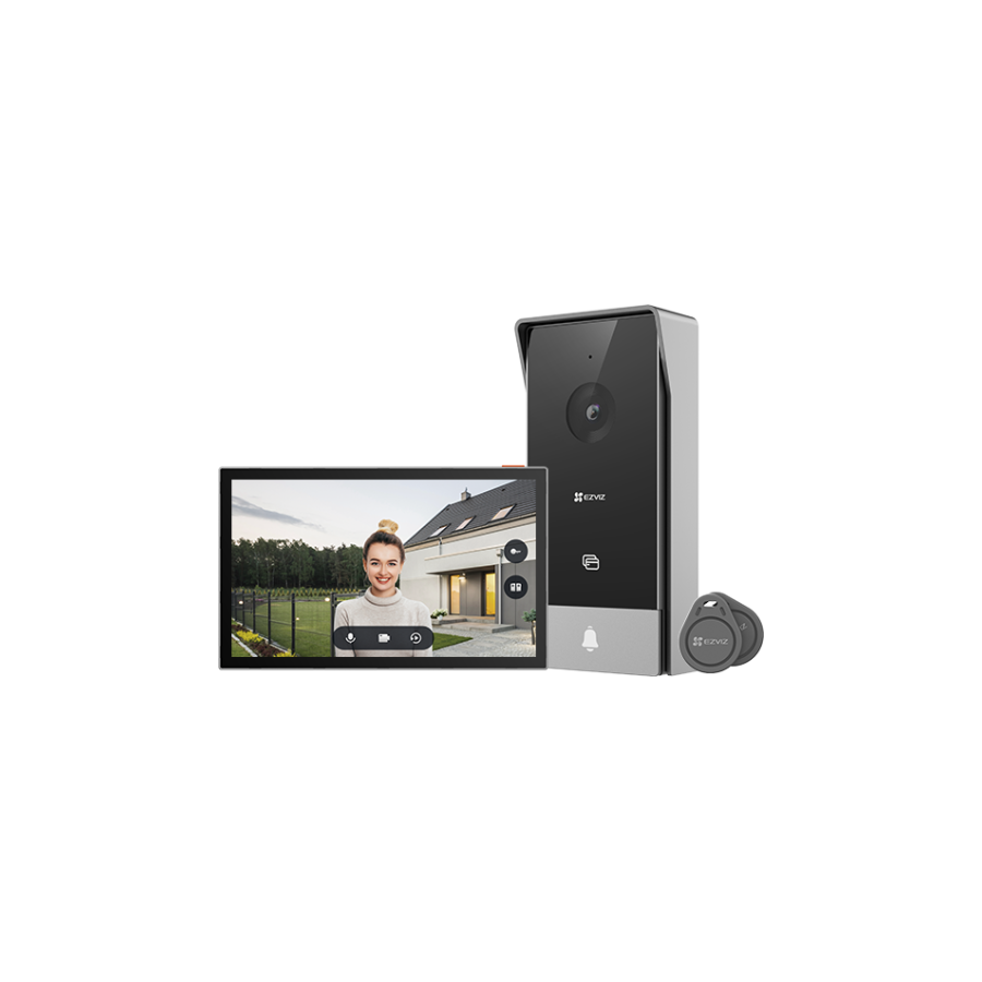 17976-EZVIZ HP5 sistema de intercomunicacion de video 17,8 cm (7") Negro, Plata