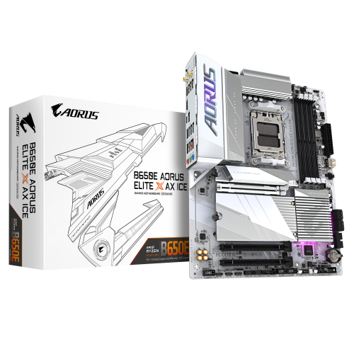 17988-Gigabyte B650E AORUS ELITE X AX ICE placa base AMD B650 Zocalo AM5 ATX