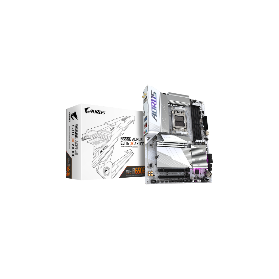 17988-Gigabyte B650E AORUS ELITE X AX ICE placa base AMD B650 Zocalo AM5 ATX