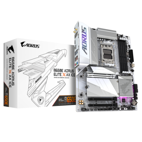 17988-Gigabyte B650E AORUS ELITE X AX ICE placa base AMD B650 Zocalo AM5 ATX