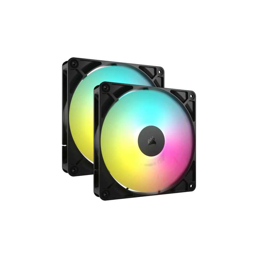 18015-Corsair RS140 ARGB Carcasa del ordenador Ventilador 14 cm Negro 2 pieza(s)