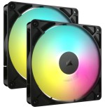 18015-Corsair RS140 ARGB Carcasa del ordenador Ventilador 14 cm Negro 2 pieza(s)