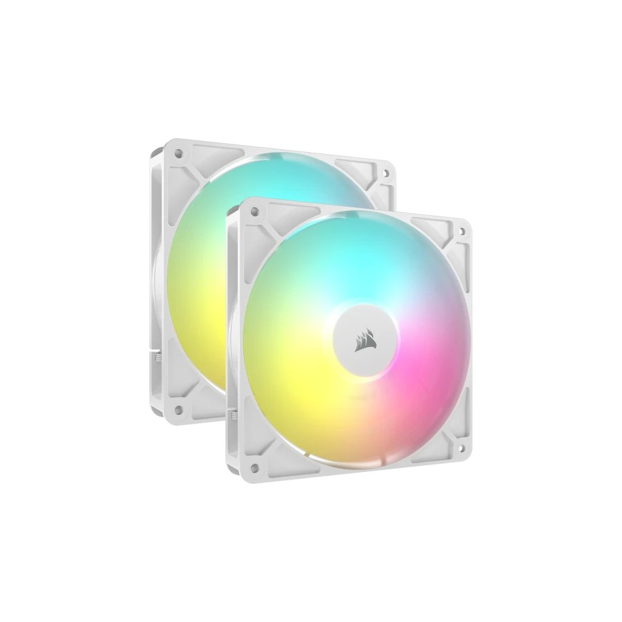 18024-Corsair RS140 ARGB Carcasa del ordenador Ventilador 14 cm Blanco 2 pieza(s)