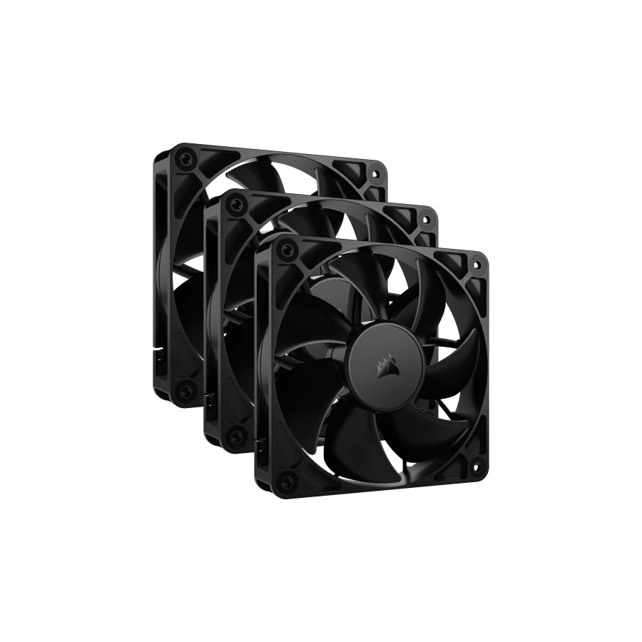 18026-Corsair RS120 Carcasa del ordenador Ventilador 12 cm Negro 3 pieza(s)