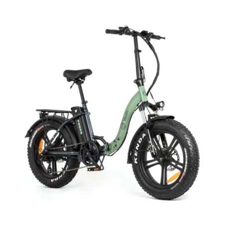 18058-EBIKE  PORTO II - URBAN - FAT 20" X 4  -F.HIDRAULICO - BAT.EXTRAIBLE  - VERDE