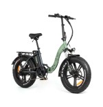 18058-EBIKE  PORTO II - URBAN - FAT 20" X 4  -F.HIDRAULICO - BAT.EXTRAIBLE  - VERDE