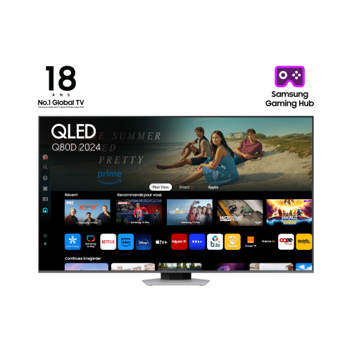 18071-Samsung TQ85Q80DAT 2,16 m (85") 4K Ultra HD Smart TV Wifi Plata