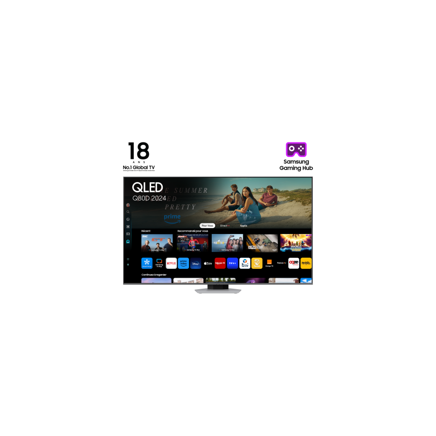 18071-Samsung TQ85Q80DAT 2,16 m (85") 4K Ultra HD Smart TV Wifi Plata