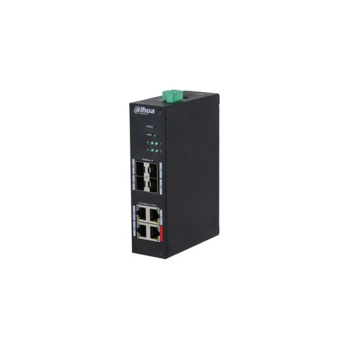 18110-(DH-HS4408-4ET-96) DAHUA SWITCH4 PUERTOS 10/100 + 4SFP GIGABIT 96W MANAGED L2  HARDENED POE