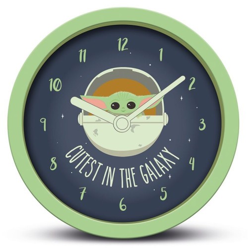 18174-RELOJ DE SOBREMESA THE MANDALORIAN CUTEST IN THE GALAXY PYRAMID REDSTRING GP85886
