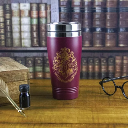 18192-HARRY POTTER VASO DE VIAJE TERMO HOGWARTS V2 PALADONE REDSTRING PP4256HPV2