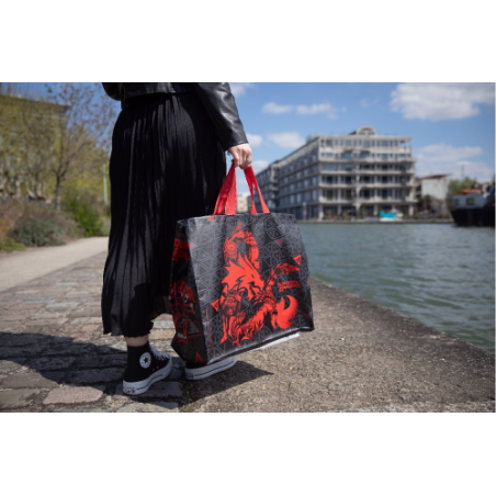 18194-BOLSA DE COMPRA MONSTERS KONIX REDSTRING 78441121286