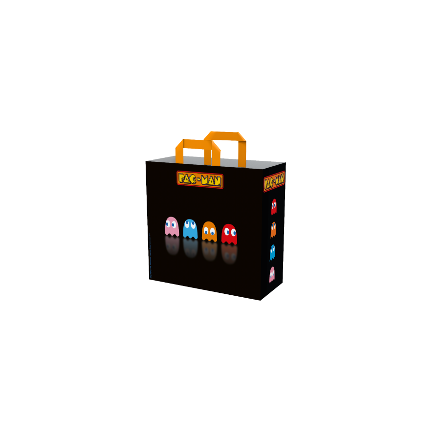 18214-BOLSA DE COMPRA PAC-MAN (FANTASMAS) KONIX REDSTRING 78441120928