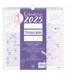 18257-CALENDARIO 2025 PARED TRENDY CHIC ESCRIBIR 300X300MM MORADO FINOCAM 787002725