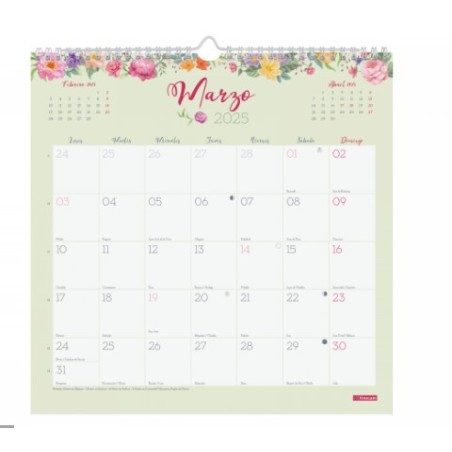 18264-CALENDARIO 2025 PARED TRENDY DESIGN ESCRIBIR 300x300MM FINOCAM 787530125