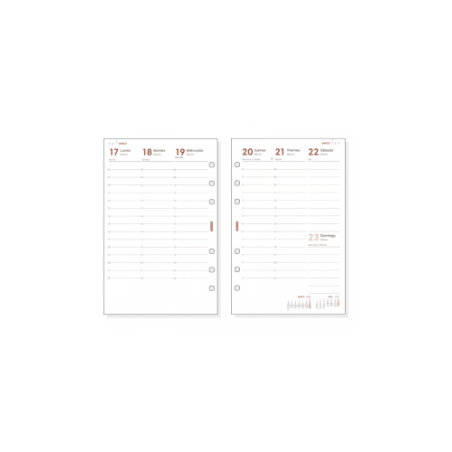 18268-RECAMBIO ANUAL 2025 R599 OPEN500 117X181MM SEMANA VISTA VERTICAL FINOCAM 711500025