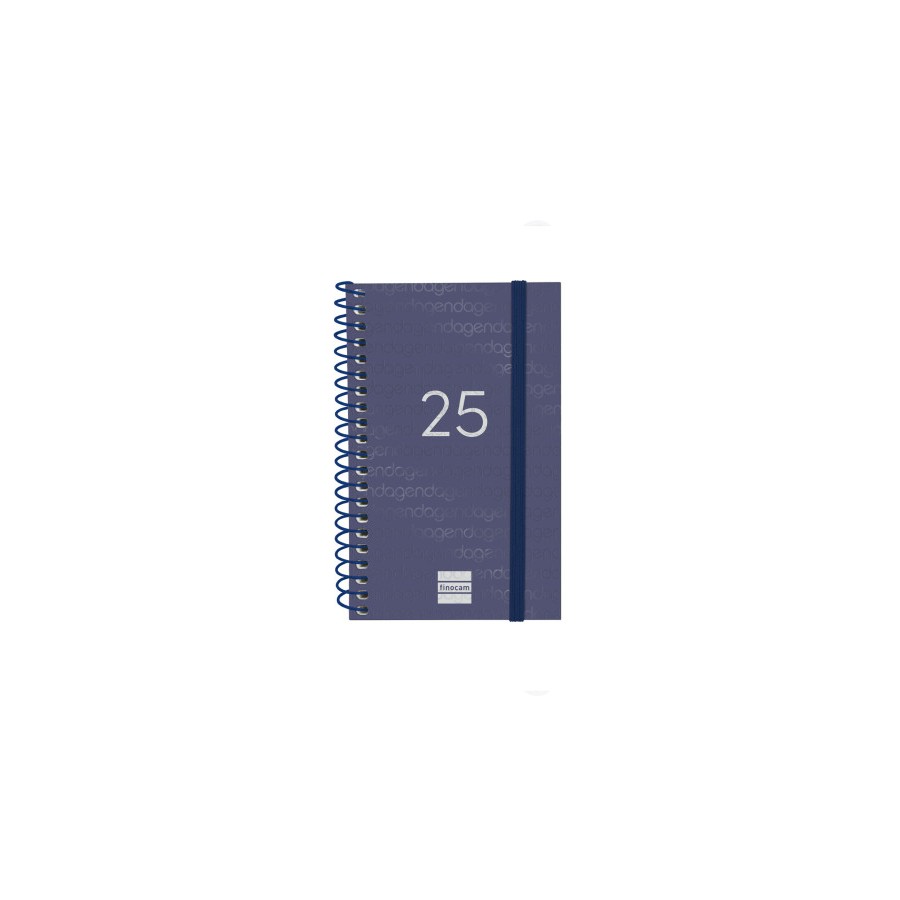 18291-AGENDA 2025 BASIC YEAR E3 79X127MM SEMANA VISTA HORIZONTAL AZUL FINOCAM 741421025