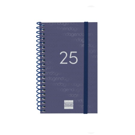 18291-AGENDA 2025 BASIC YEAR E3 79X127MM SEMANA VISTA HORIZONTAL AZUL FINOCAM 741421025