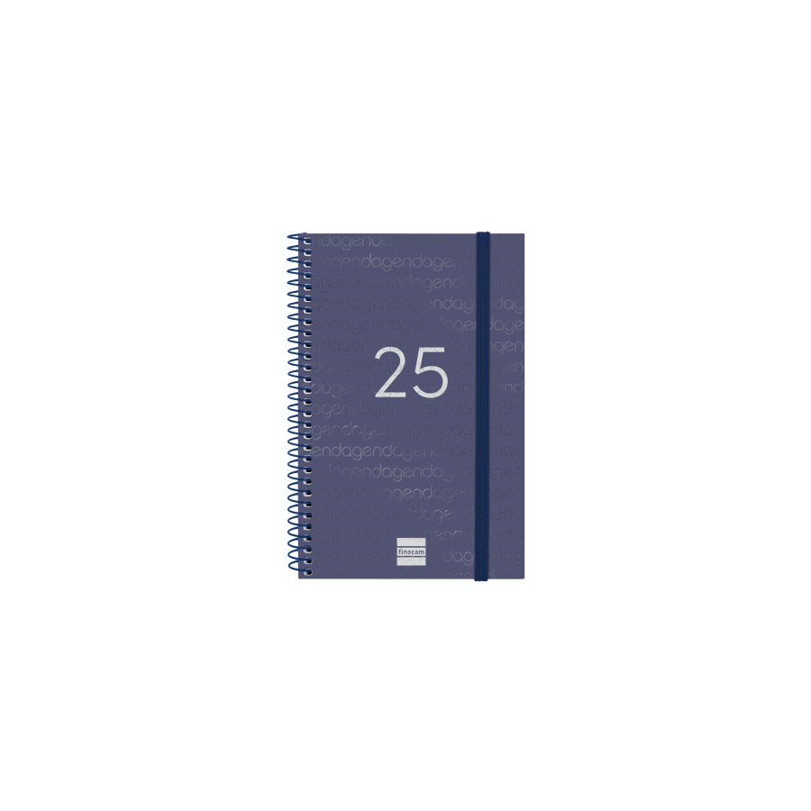 18293-AGENDA 2025 BASIC YEAR E5 117X181MM SEMANA VISTA HORIZONTAL AZUL FINOCAM 741441025
