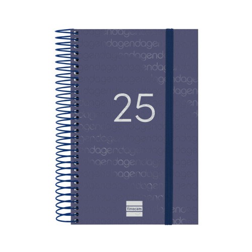 18303-AGENDA 2025 BASIC YEAR E5 117X181MM DIA PAGINA AZUL FINOCAM 741091025