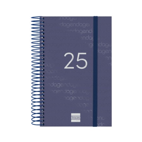 18303-AGENDA 2025 BASIC YEAR E5 117X181MM DIA PAGINA AZUL FINOCAM 741091025