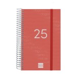18305-AGENDA 2025 BASIC YEAR E5 117X181MM DIA PAGINA ROJO FINOCAM 741093025