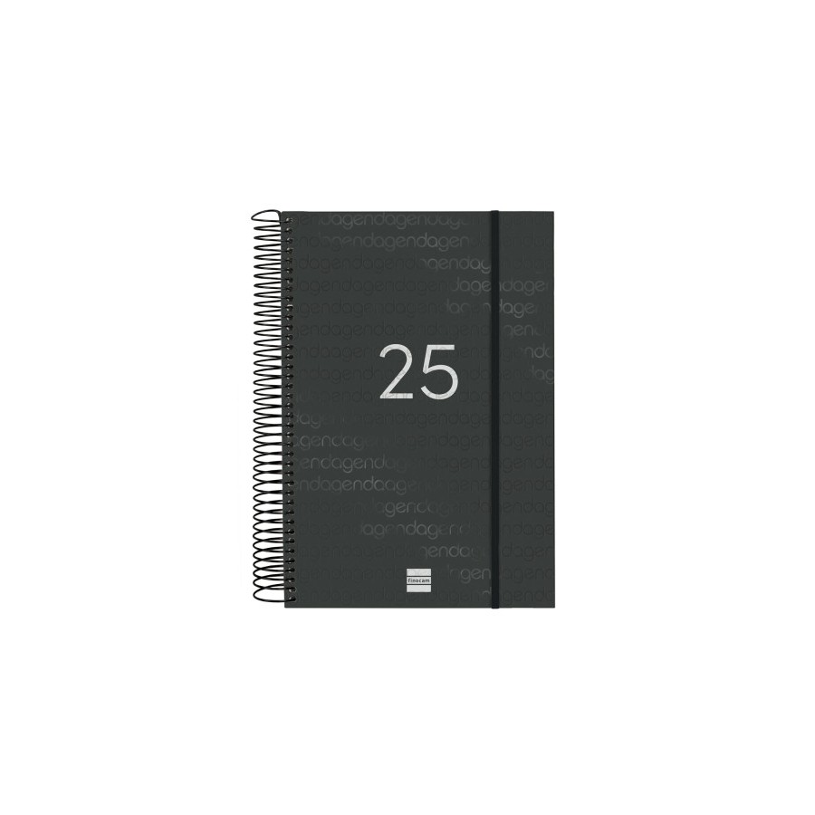 18309-AGENDA 2025 BASIC YEAR E11 165X242MM DIA PAGINA NEGRO FINOCAM 742076025