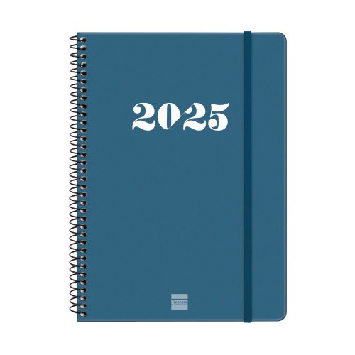 18311-AGENDA 2025 BASIC MY E10 155X212MM SEMANA VISTA HORIZONTAL AZUL FINOCAM 743501025