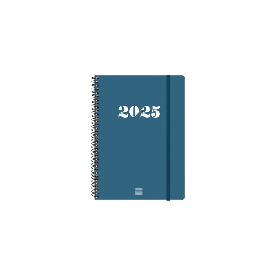 18311-AGENDA 2025 BASIC MY E10 155X212MM SEMANA VISTA HORIZONTAL AZUL FINOCAM 743501025