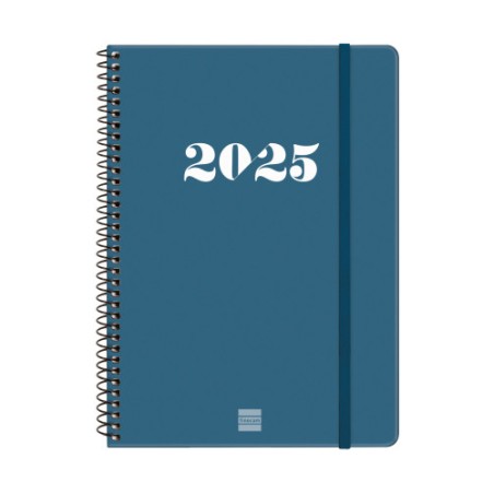 18311-AGENDA 2025 BASIC MY E10 155X212MM SEMANA VISTA HORIZONTAL AZUL FINOCAM 743501025
