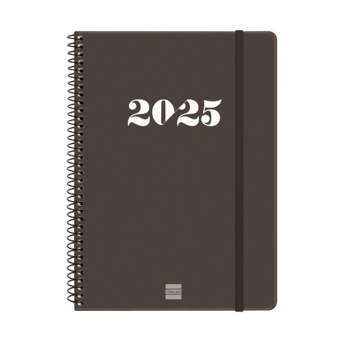 18315-AGENDA 2025 BASIC MY E10 155X212MM SEMANA VISTA HORIZONTAL NEGRO FINOCAM 743506025