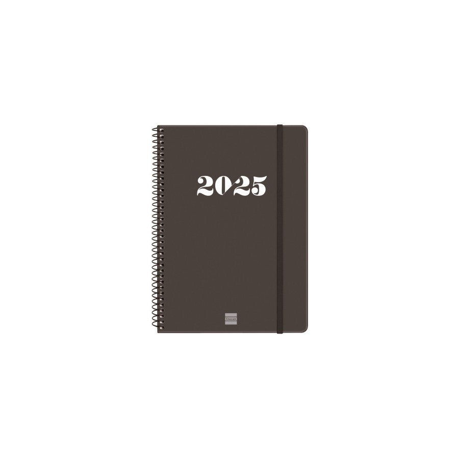 18315-AGENDA 2025 BASIC MY E10 155X212MM SEMANA VISTA HORIZONTAL NEGRO FINOCAM 743506025