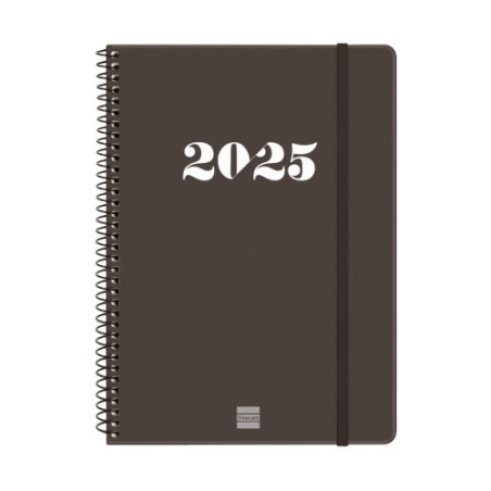 18315-AGENDA 2025 BASIC MY E10 155X212MM SEMANA VISTA HORIZONTAL NEGRO FINOCAM 743506025