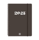 18315-AGENDA 2025 BASIC MY E10 155X212MM SEMANA VISTA HORIZONTAL NEGRO FINOCAM 743506025
