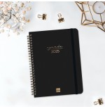 18324-AGENDA 2025 TRENDY ALMA E10 155X212MM SEMANA VISTA HORIZONTAL NEGRO FINOCAM 762020125