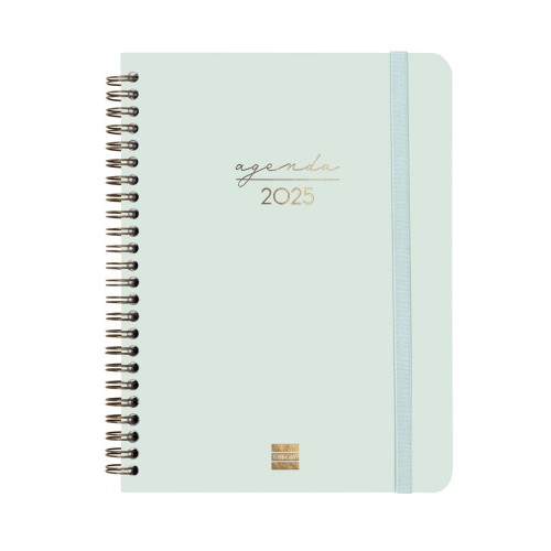 18325-AGENDA 2025 TRENDY ALMA E10 155X212MM SEMANA VISTA HORIZONTAL MENTA FINOCAM 762020325